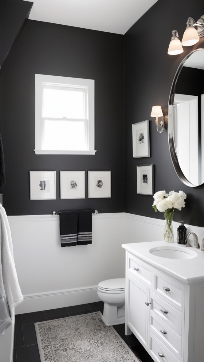 black bathroom accessories, modern black bathroom design, black bathroom fixtures, minimalist black bathroom, black bathroom decor