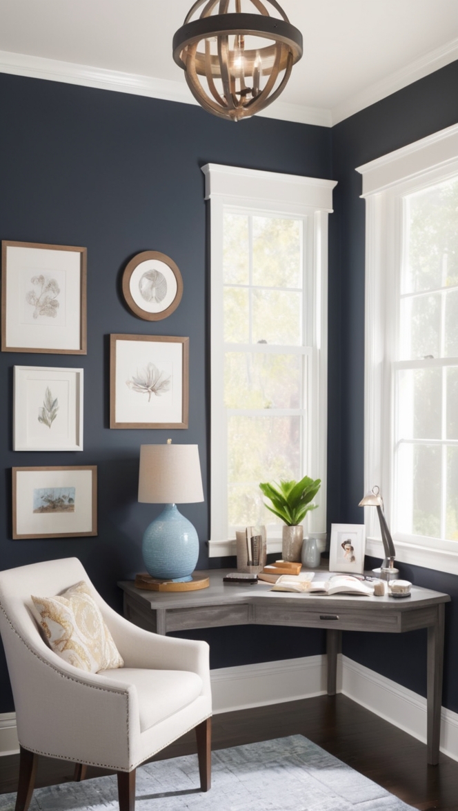 home office decor, home office design, modern home office, minimalist home office, cozy home office