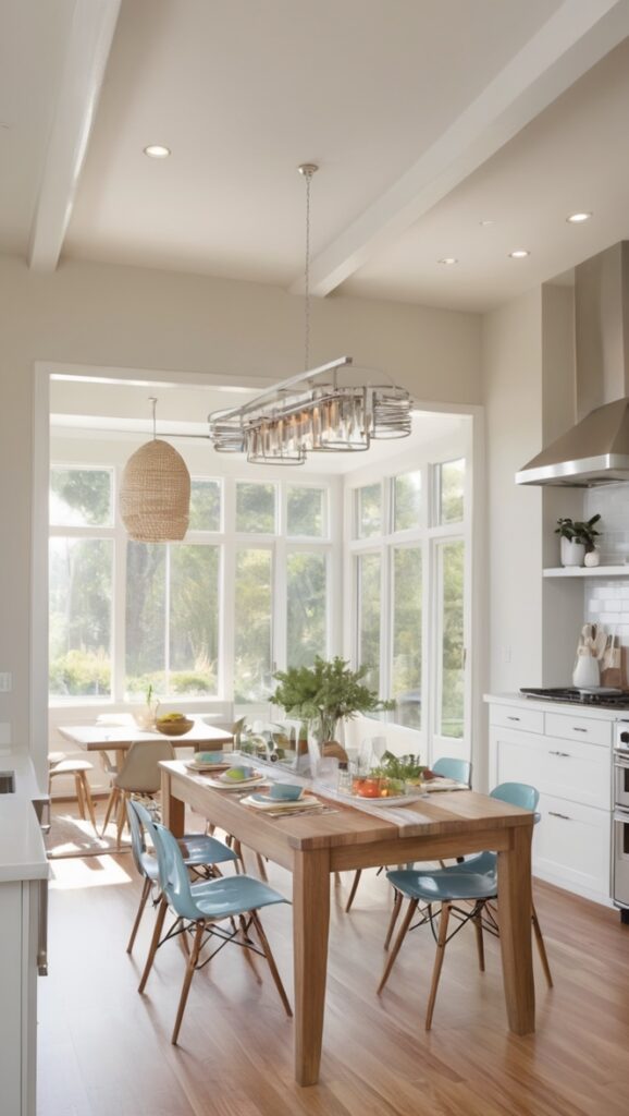 How can I optimize an open floor plan kitchen dining living space ...