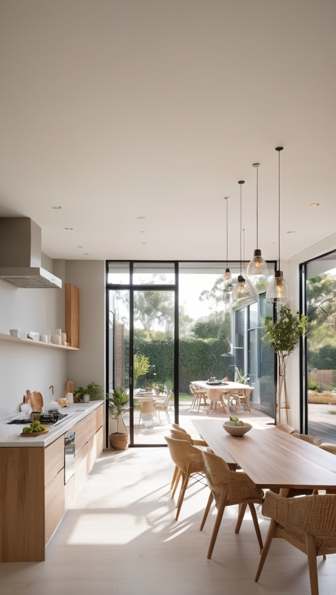 open plan living kitchen, open concept kitchen dining, kitchen living room layout, dining and living room design, kitchen dining living space