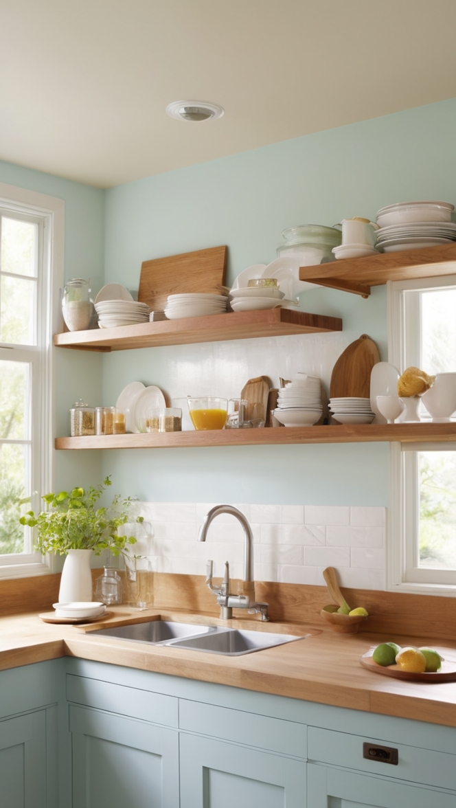kitchen shelving ideas, modern kitchen shelving, floating kitchen shelves, open kitchen shelving, rustic kitchen shelves