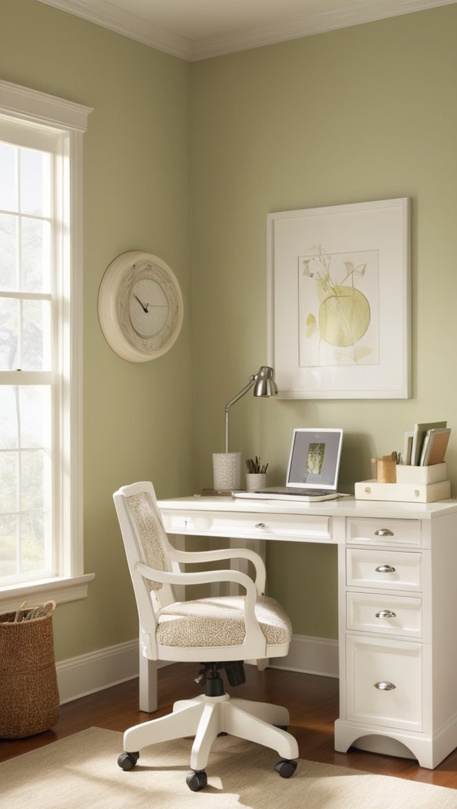 home office desk, ergonomic office chair, filing cabinets, standing desk, executive desk