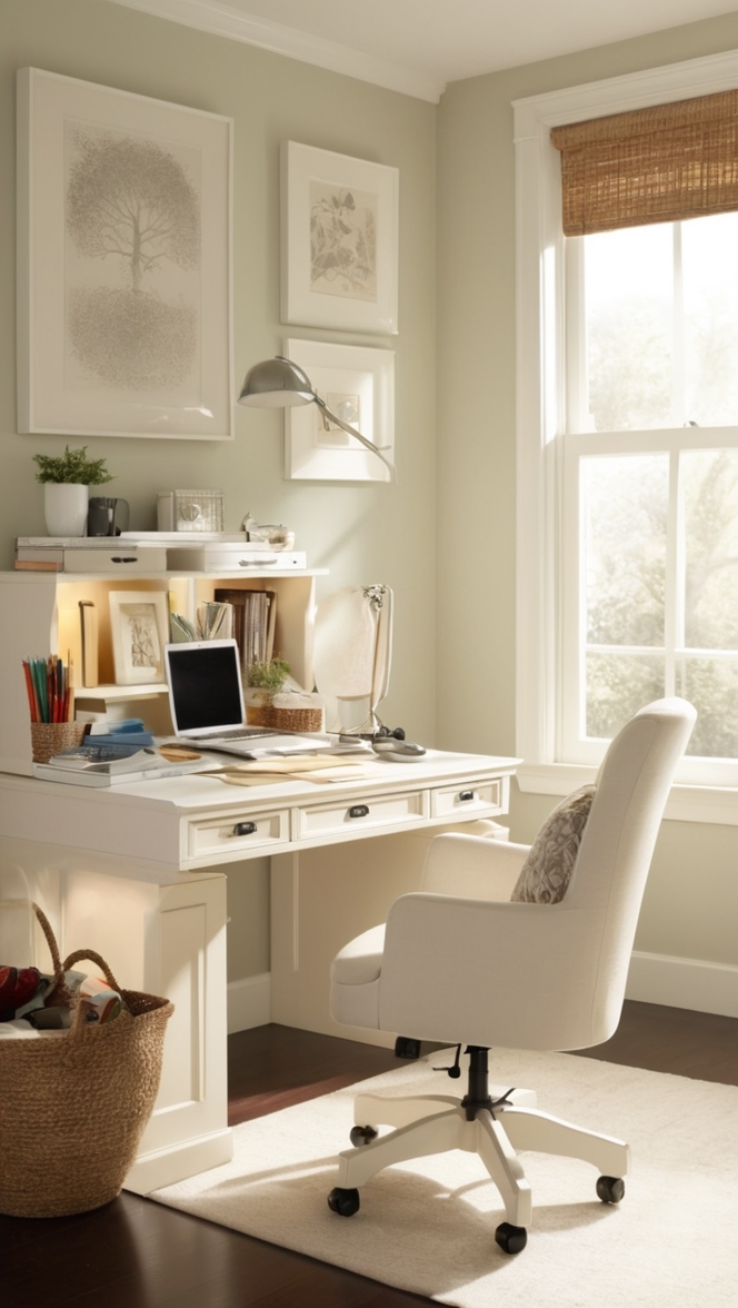 home office desk, ergonomic office chair, filing cabinets, standing desk, executive desk