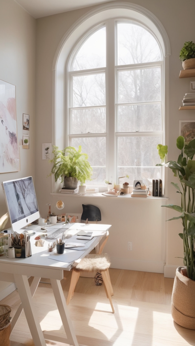 witch decor, Gothic office, dark aesthetic, magical workspace, spellbinding decor