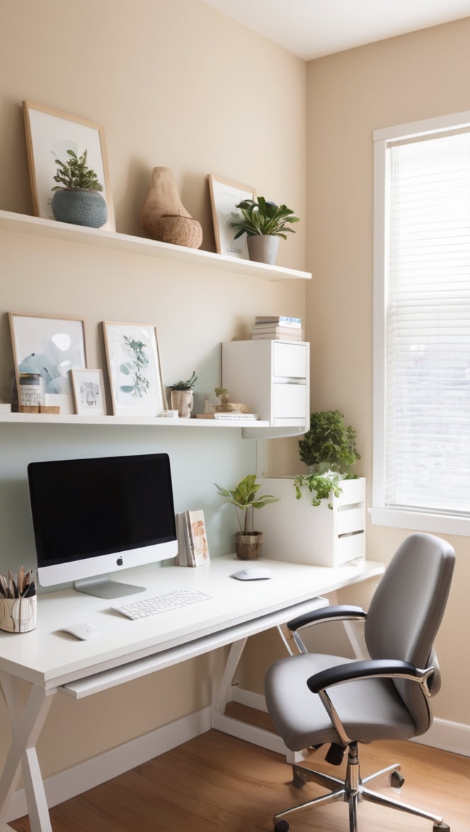 Home office setup , Workspace organization , Office desk essentials , Modern office design , Ergonomic office furniture