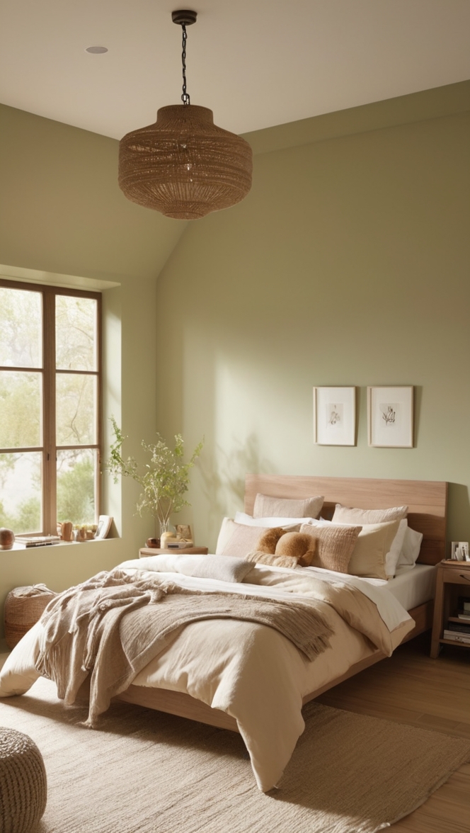 earthy paint colors, cozy bedroom colors, warm bedroom colors, natural bedroom colors, rustic bedroom colors