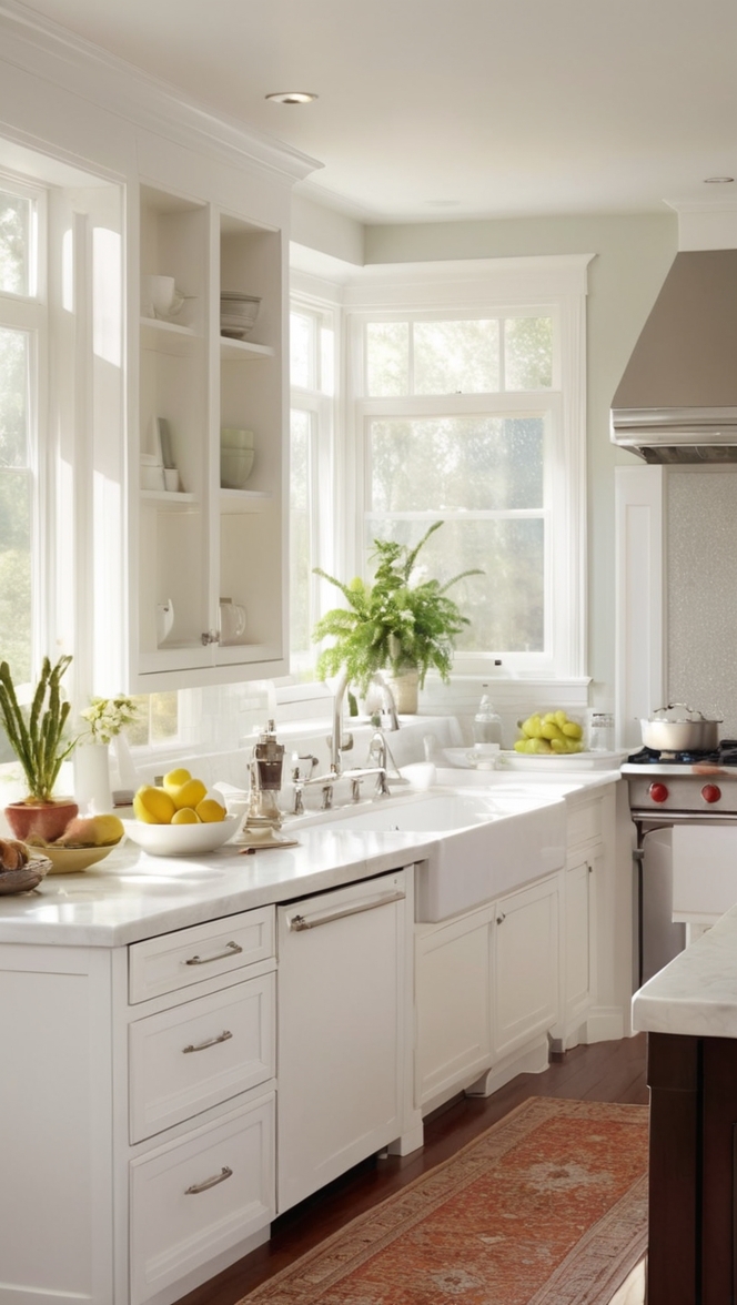 white kitchen cabinets, custom white cabinets, modern white cabinets, white shaker cabinets, white tall cabinets