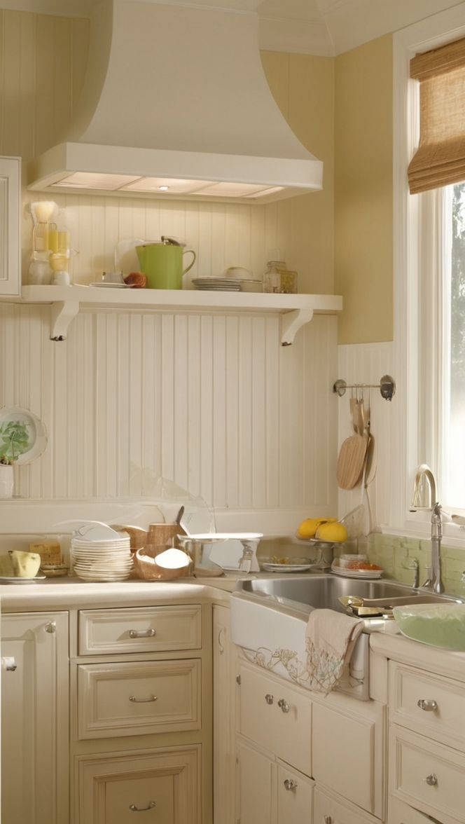 bead board backsplash, kitchen remodel, home renovation, farmhouse kitchen design, DIY backsplash