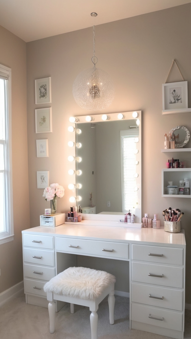 makeup vanity,  makeup table,  vanity desk,  makeup station,  dressing table