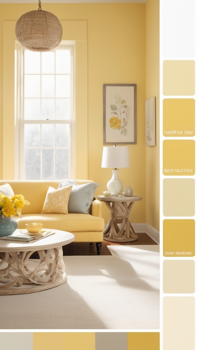 color palette yellow, yellow color scheme, yellow color combination, yellow color palette ideas, yellow paint colors