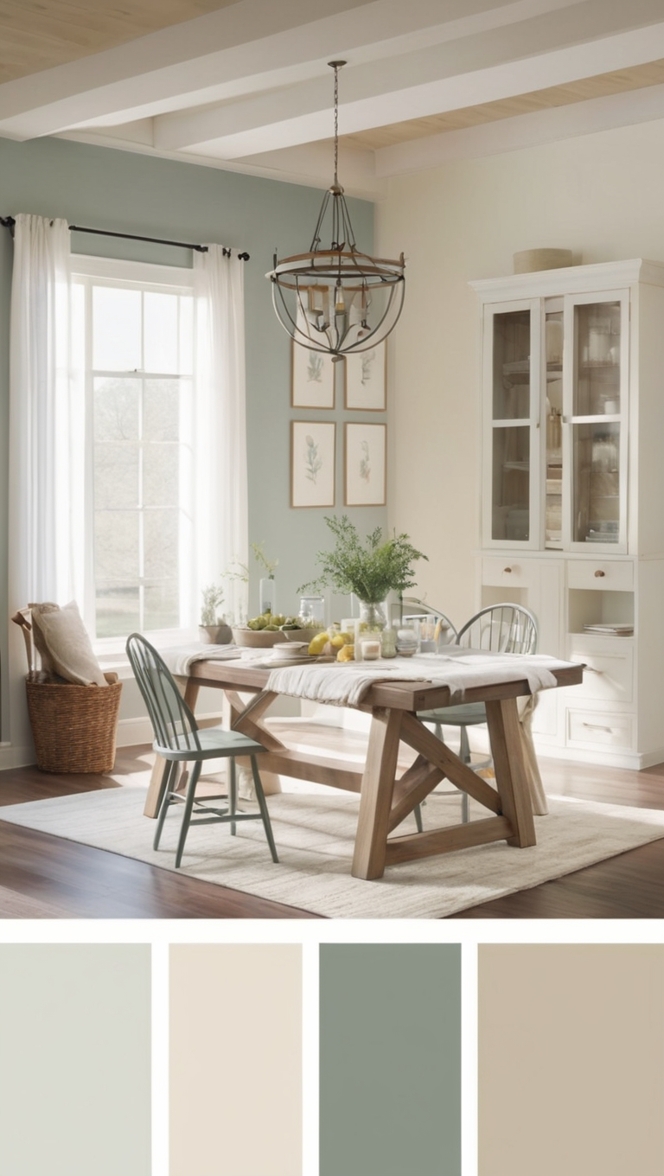 farmhouse kitchen color palette, rustic farmhouse color scheme, modern farmhouse paint colors, country chic color palette, vintage farmhouse paint colors