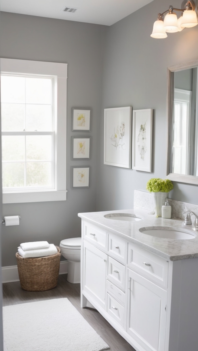 grey bathroom tiles, white bathroom ideas, grey bathroom decor, white bathroom design, grey and white bathroom decor