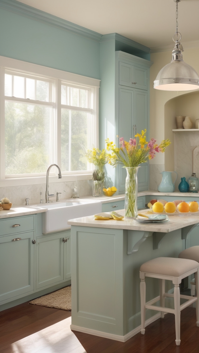 kitchen cabinet color ideas, kitchen paint color ideas, modern kitchen color schemes, farmhouse kitchen color palette, small kitchen color schemes