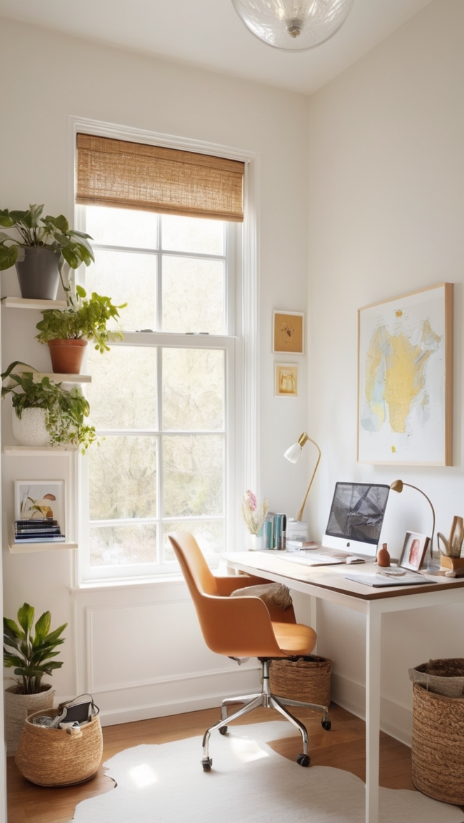 home office setup, home office organization, small home office design, work from home office, compact home office furniture