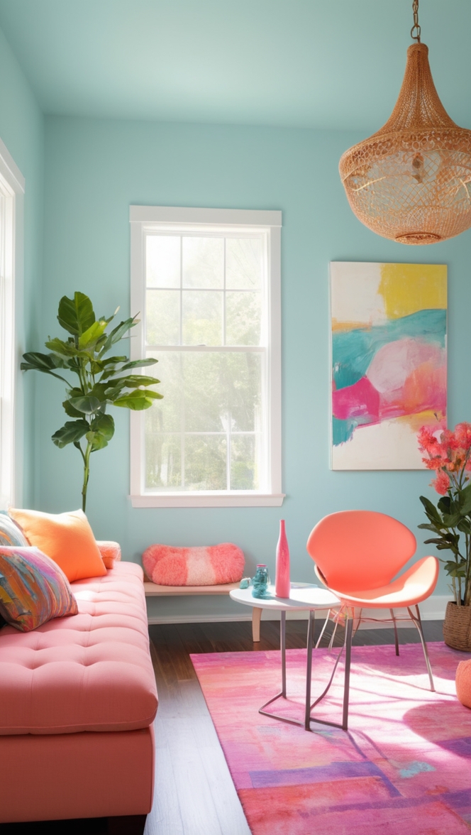 vibrant neon colors, fluorescent color scheme, neon color trend, bright neon shades, neon color combination