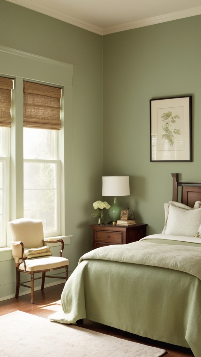 sage green bedroom decor, sage green wall panels, sage green interior design, sage green room ideas, sage green home accents