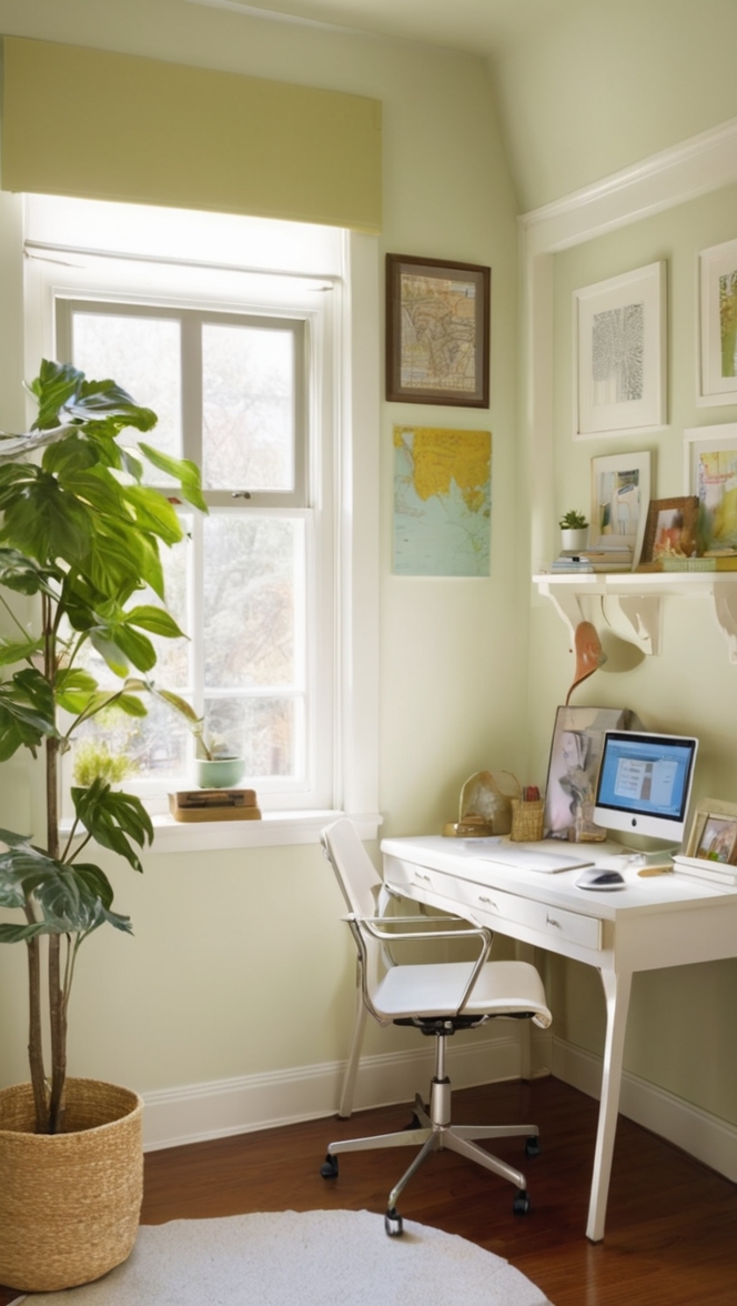 small home office design, office space solutions, compact office furniture, efficient workspace layout, minimalist office decor