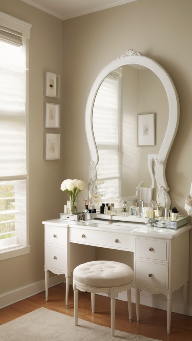 vanity table, makeup vanity, dressing table, bathroom vanity, bedroom vanity