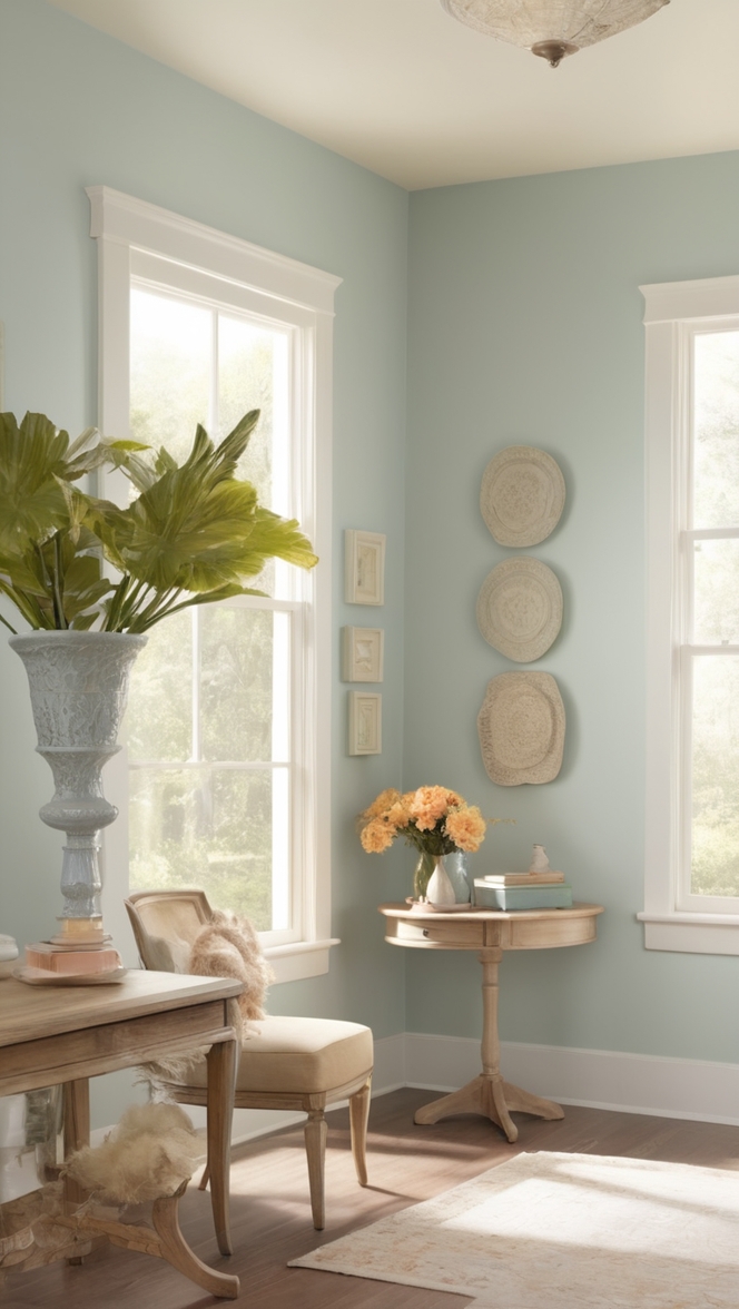 soft pastel colors, soothing color scheme, gentle color hues, delicate color palette, muted color tones