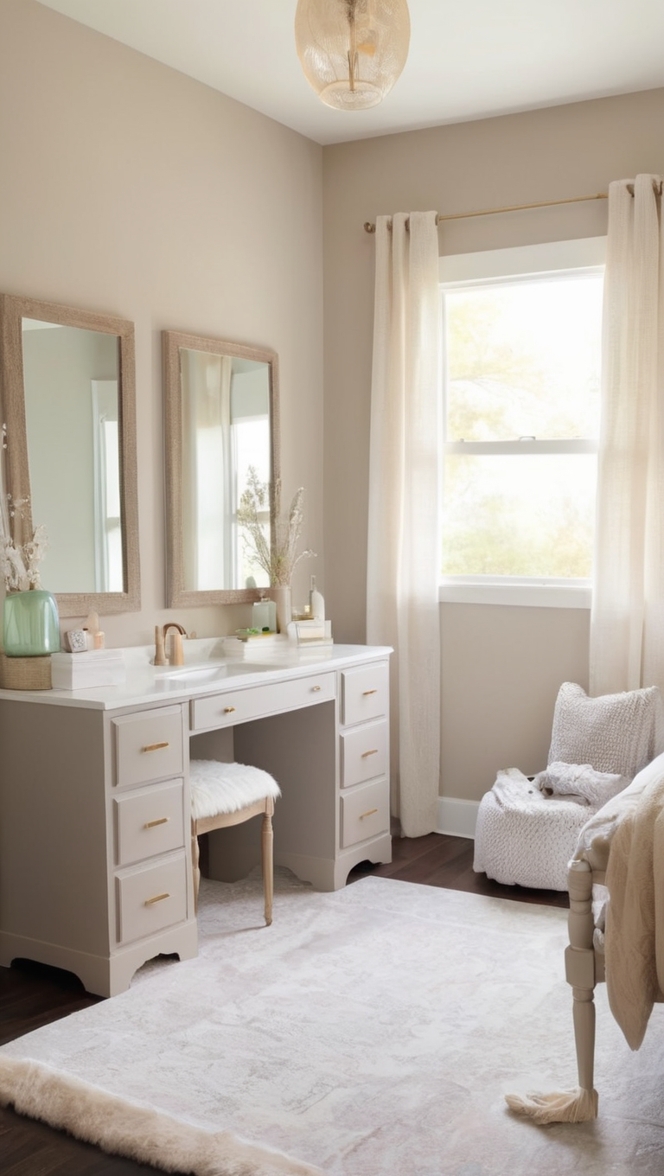 bedroom vanity table, makeup vanity set, small vanity table, vanity furniture, vanity chair