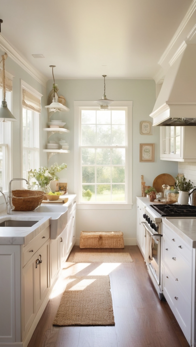 white farmhouse kitchen cabinets, white farmhouse kitchen sink, white farmhouse kitchen decor, white farmhouse kitchen backsplash, white farmhouse kitchen island