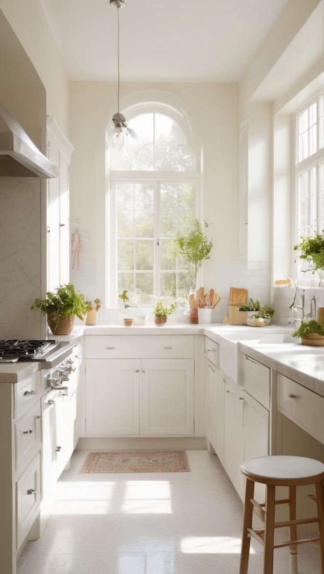 white kitchen cabinets, white kitchen design, white kitchen renovation, white kitchen tiles, white kitchen countertops