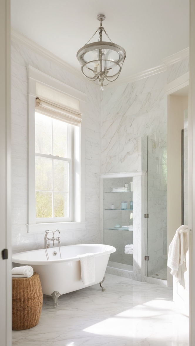 white marble flooring, marble bathroom design, marble vanity tops, marble shower tiles, marble sink countertops