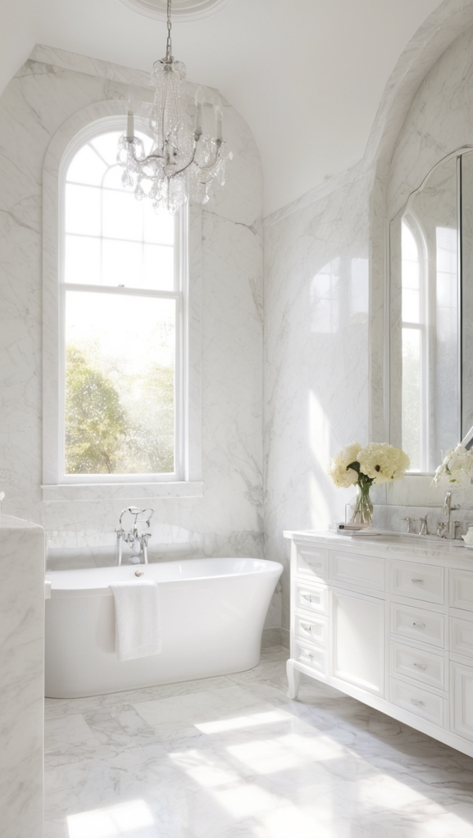 white marble flooring, marble bathroom design, marble vanity tops, marble shower tiles, marble sink countertops