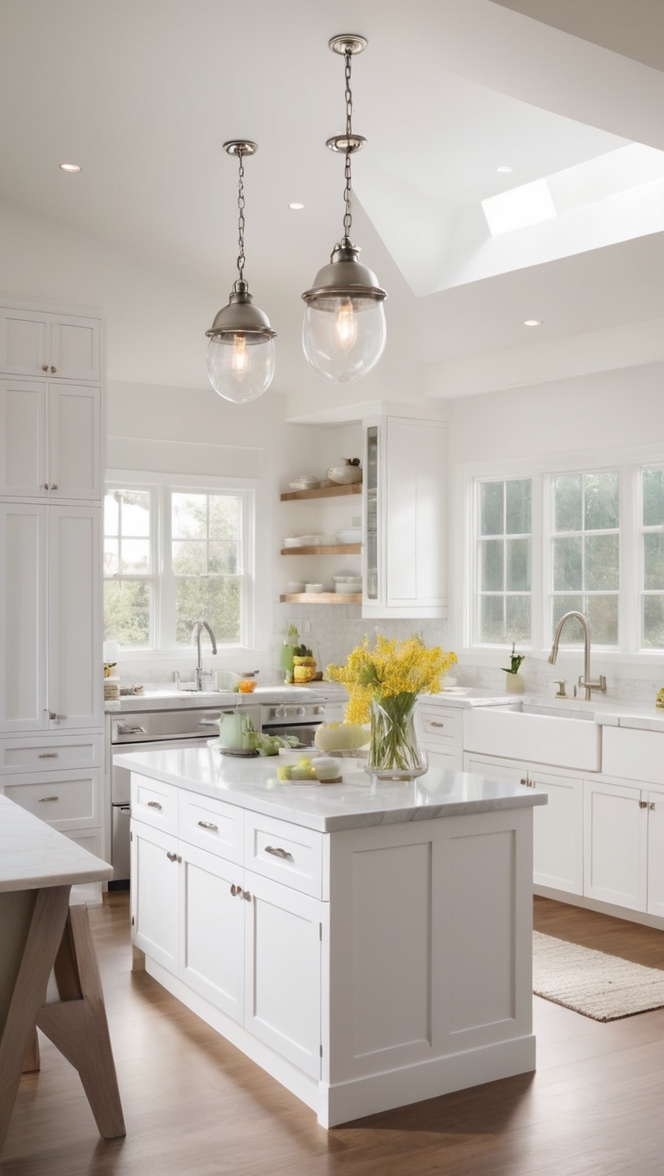 white kitchen cabinets, shaker style cabinets, custom kitchen cabinetry, modern kitchen designs, luxury cabinet hardware