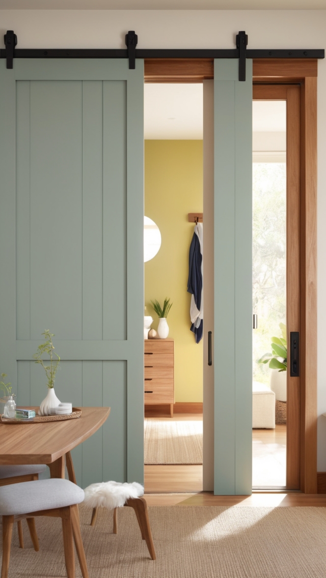 wooden barn door design, rustic sliding door design, contemporary wooden sliding door, modern farmhouse sliding door, elegant wooden sliding door